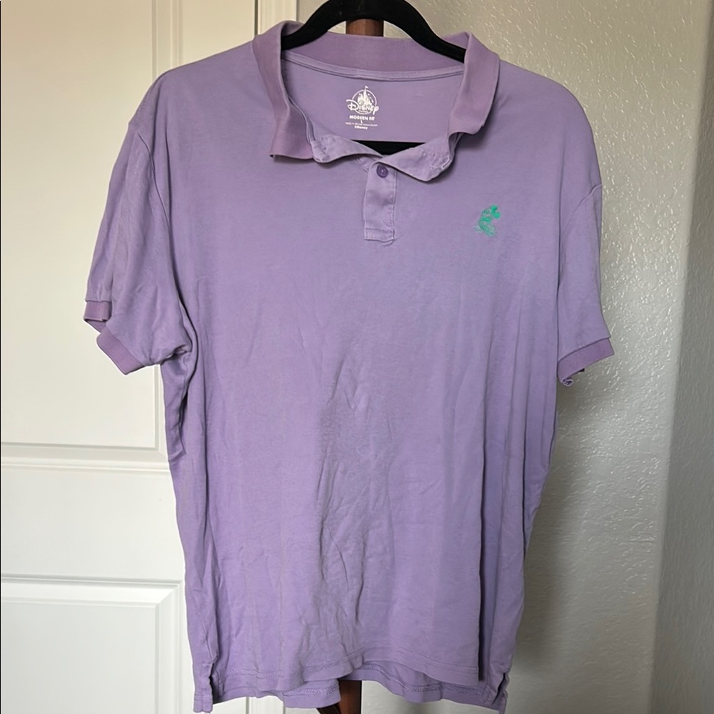 Men’s Disney Park Lilac Purple Polo Shirt Size Large |A208
